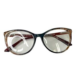 Modern Optical RATIONAL Women's Eyeglasses 54-17-140 Black/Brown FRAMES ONLY